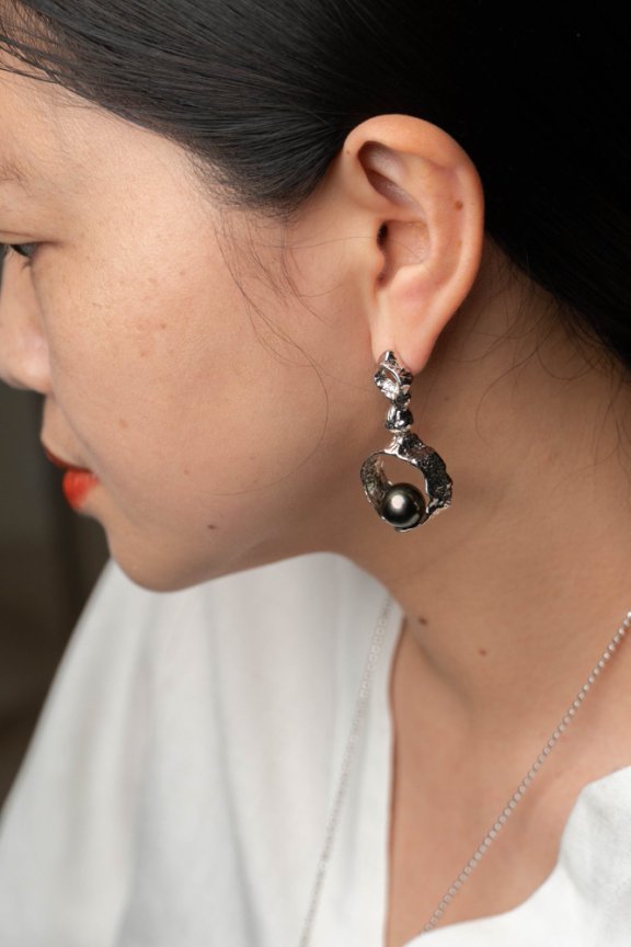 Precious Tahitian Pearl_Earrings