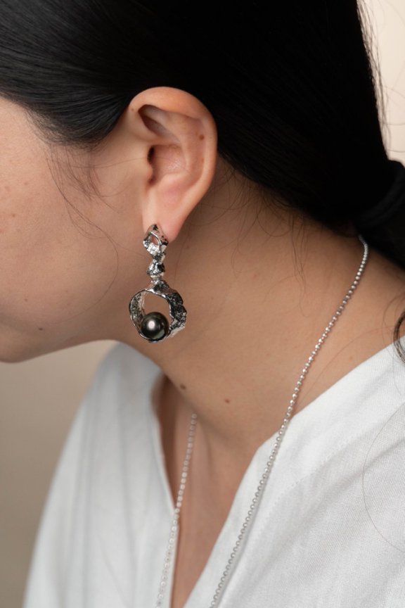 Precious Tahitian Pearl_Earrings