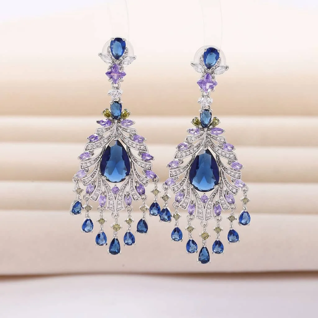 Stunning Blue Drop Earrings